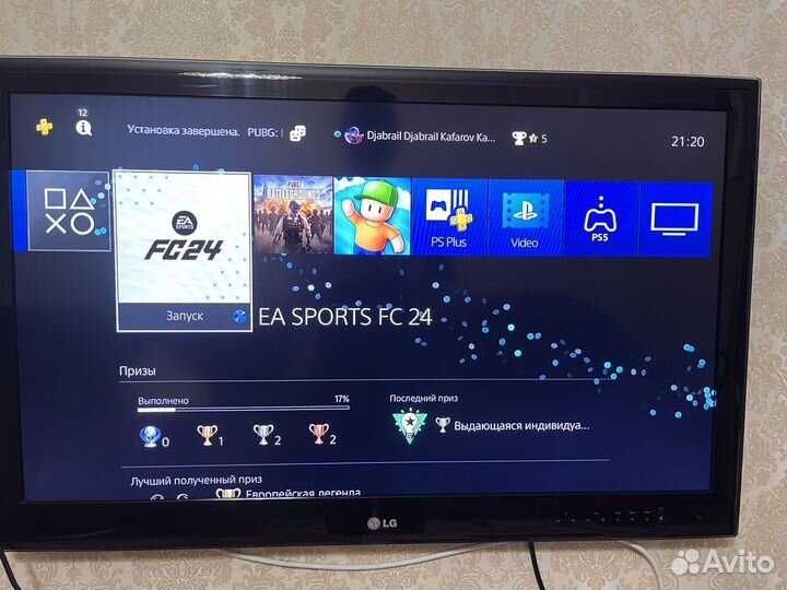 Sony playstation 4 pro 500gb с EA FC 24