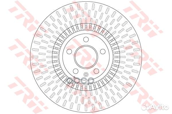 Диск тормозной передний audi A6 (C7) DF6216 DF6
