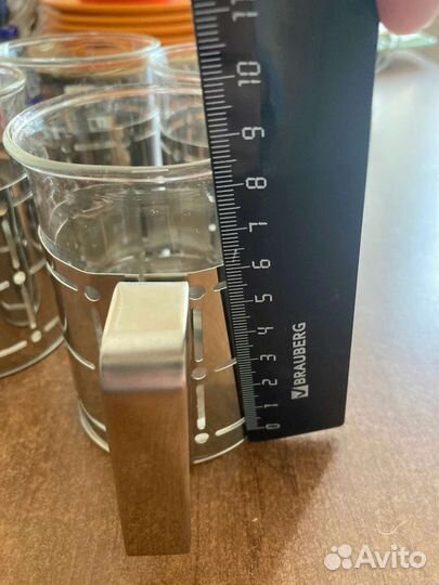 Набор стаканов с подстаканниками