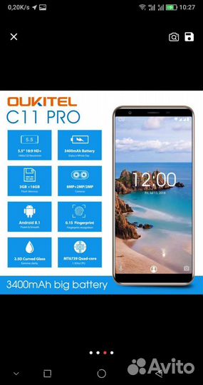 OUKITEL C11 Pro, 3/16 ГБ