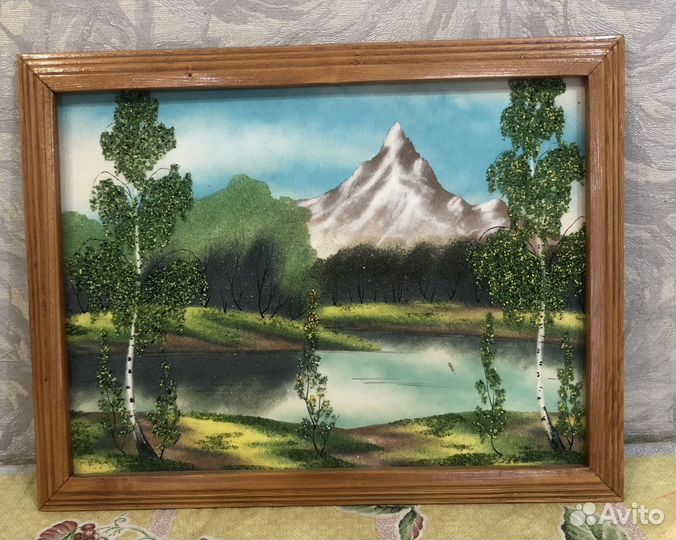 Картина из стекла