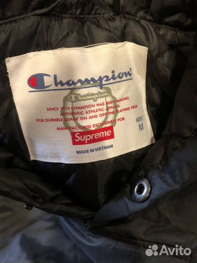 Supreme x champion куртка оригинал