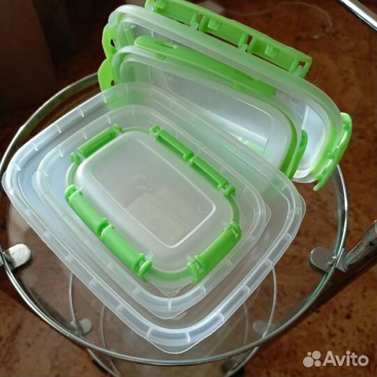 Набор контейнеров для еды на защелках