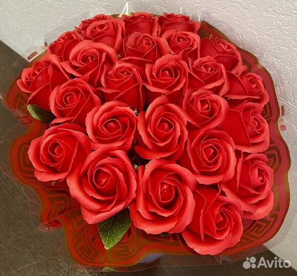 Букет из мыльных роз