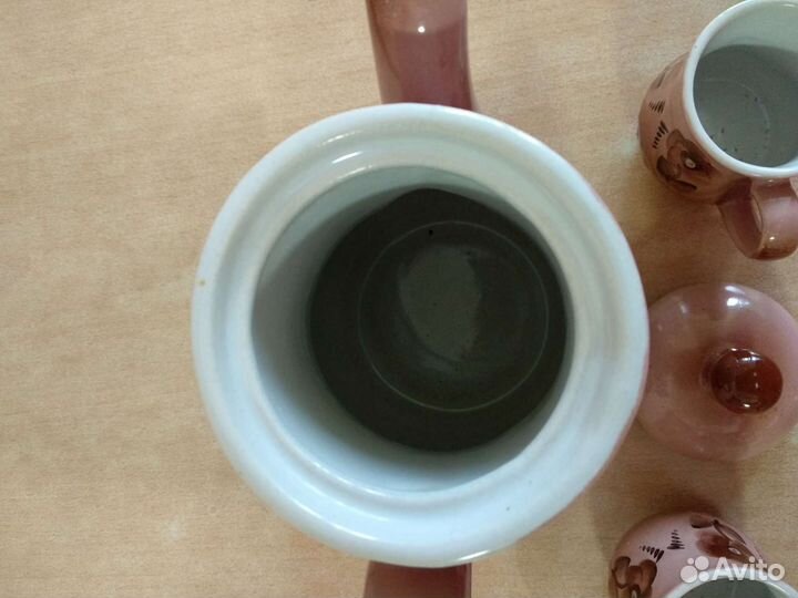 Заварочный чайник/кофейник+2 чашки