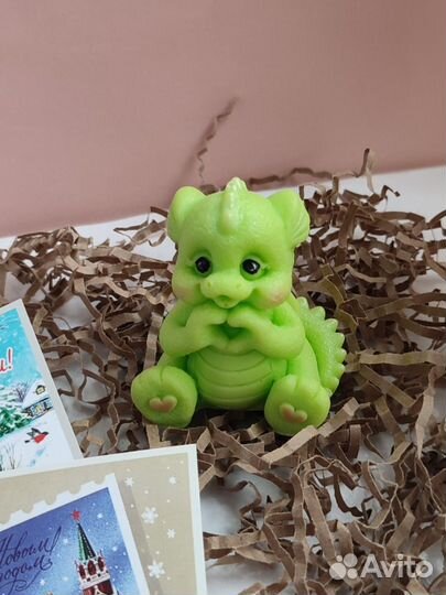 Мыло ручной работы дракон символ года 2024