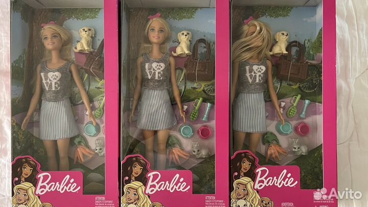 Игрушки Barbie, EnchanTimals, Winx, Cave Club