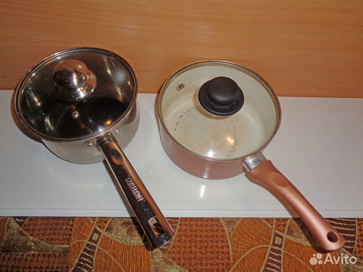 Кастрюли (3л), крышки стекл., чаши для мультиварки