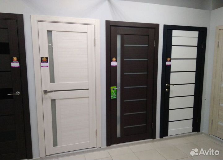Двери межкомнатные с установкой, гарантией