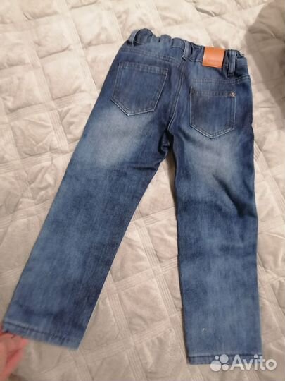 Джинсы 104 (4 года) утеплённые
