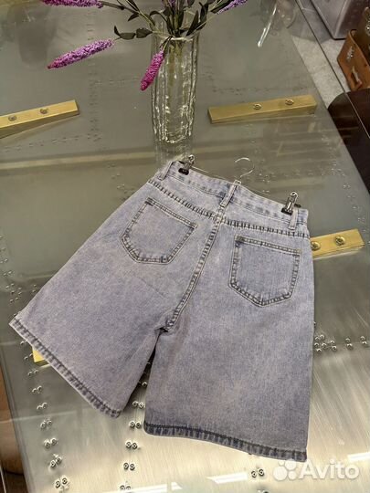 Джинсовые шорты длинные