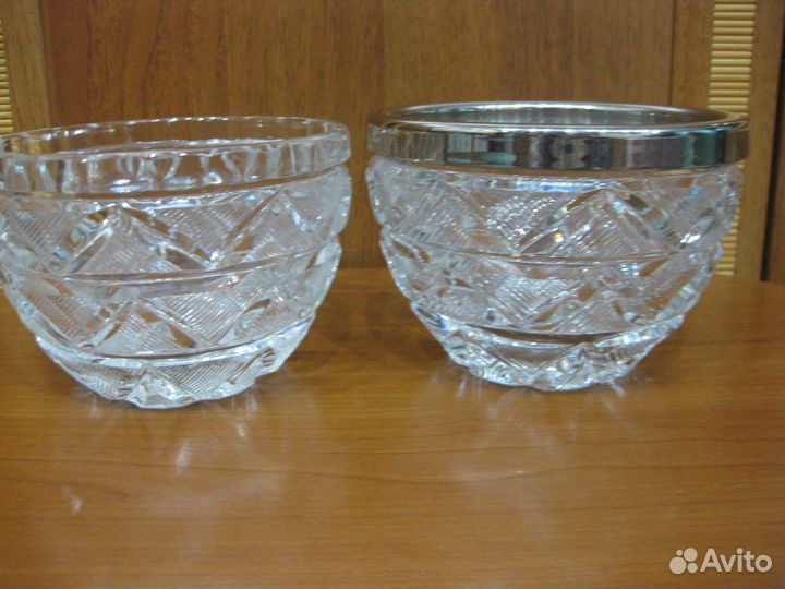 Вазы/салатники хрустальные СССР