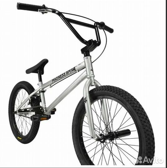 Велосипед stark madness BMX 4 (2021) серый/чёрный