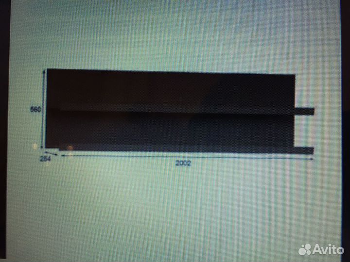 Тв стеклянная подставка Орнета Лазурит плюс полка