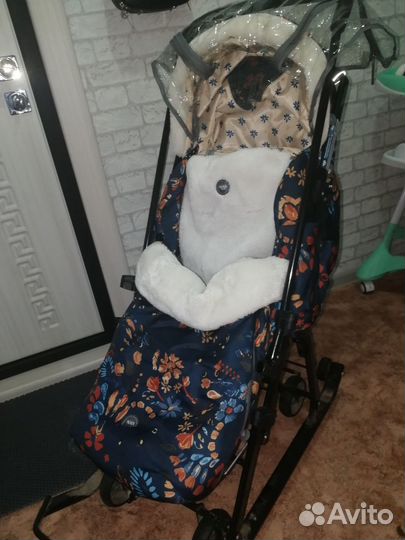 Коляска санки