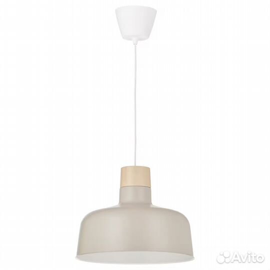 Бункефлу Подвесной светильник, бежевый/береза Икеа