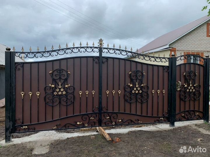 Ворота кованые