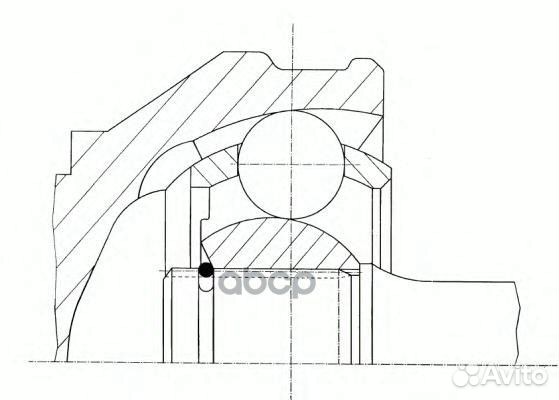 Шрус нар audi A4 27x59,5x38 GKN Loebro 301962 G