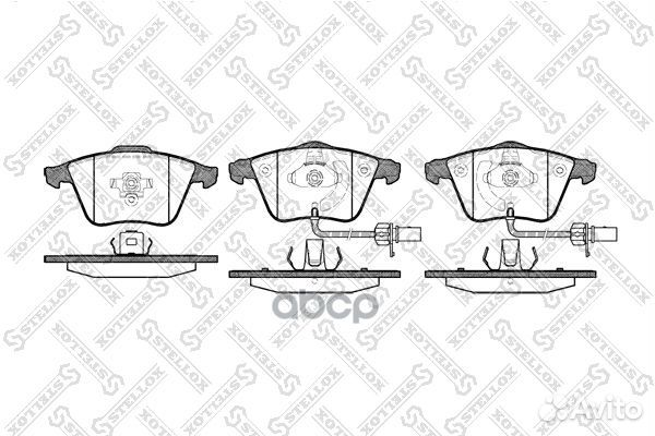 002 003-SX FDB1629 колодки дисковые п Audi A4
