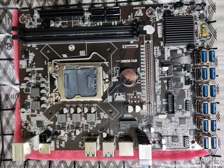 Мат.плата intel B250C mining expert 12 USB