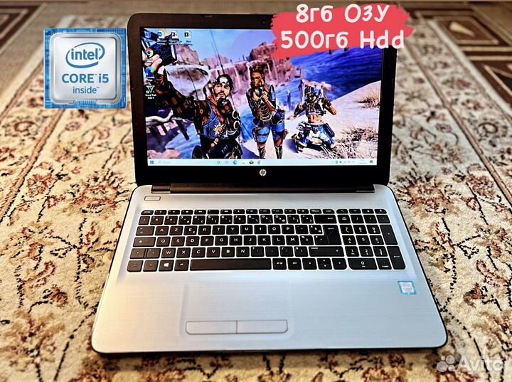 Игровой Ноутбук HP i5-7200u/8гб/500гб/4гб видео