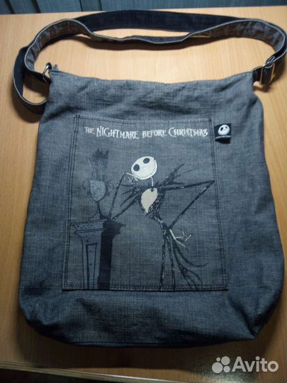 Сумка винтажная холщовая