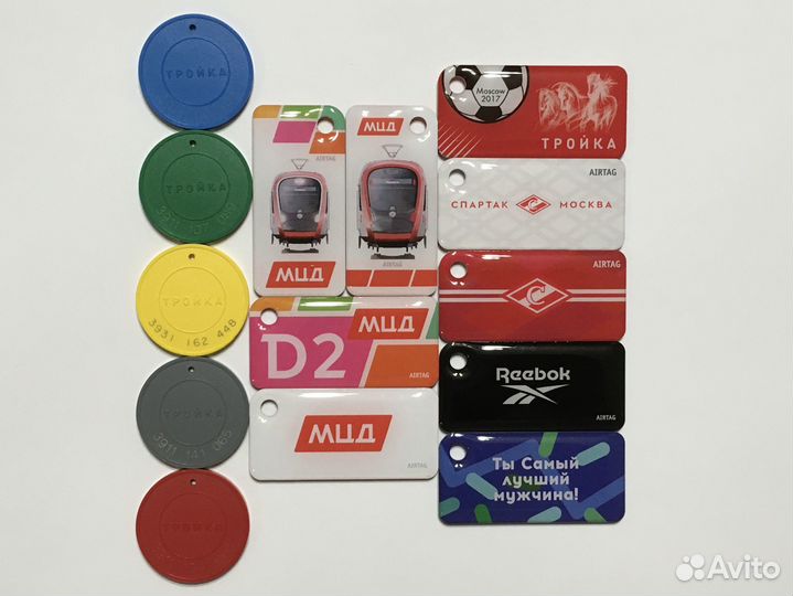 Брелок жетон как карта Тройка мцд, Футбол, Спартак