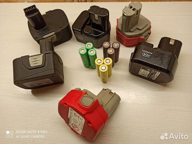 Ремонт аккумуляторов шуруповёртов, пылесосов