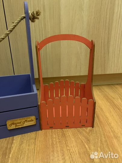 Деревянный декоративный ящик для создания букетов