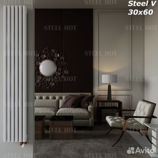 Вертикальный трубчатый радиатор Steel-Hot от завод