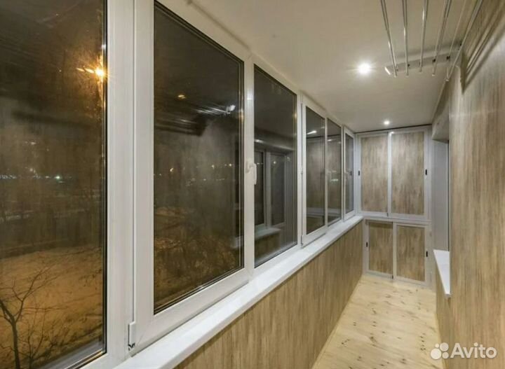 Остекление балкона теплое