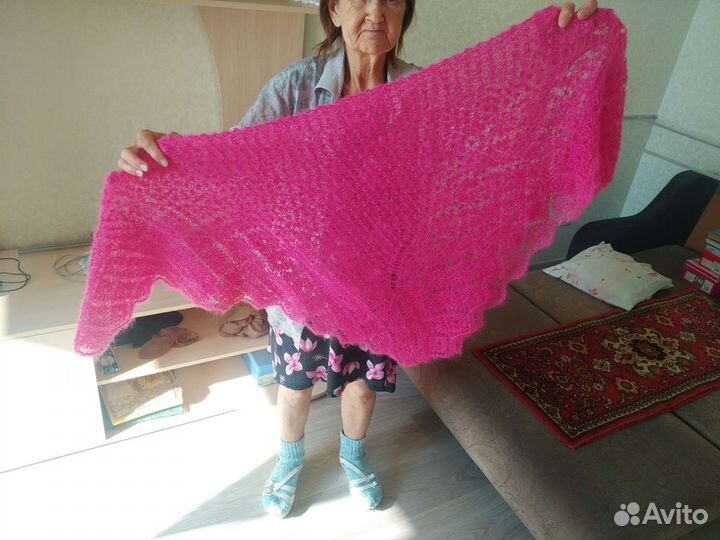 Шаль из королевского мохера