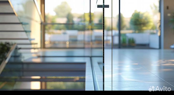 Стеклянное ограждение для лестниц. Под ключ в Мск