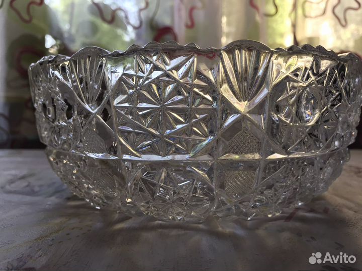Салатник хрустальный СССР