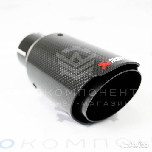 Насадка akrapovic (черный глянец) открытого типа