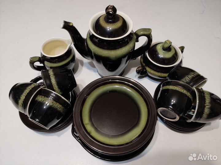Кофейный сервиз керамика СССР на 6 персон