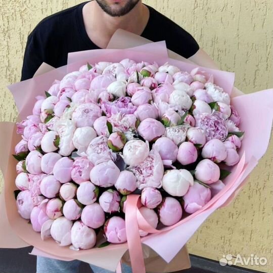 Пионы букет