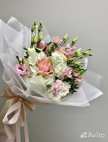 Сборный букет из эустом