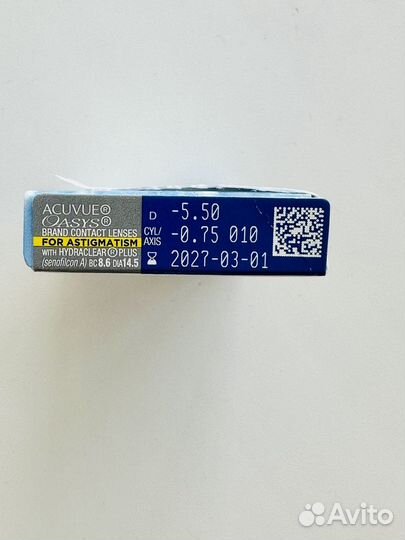 Линзы контактные acuvue oasys for astigmatism