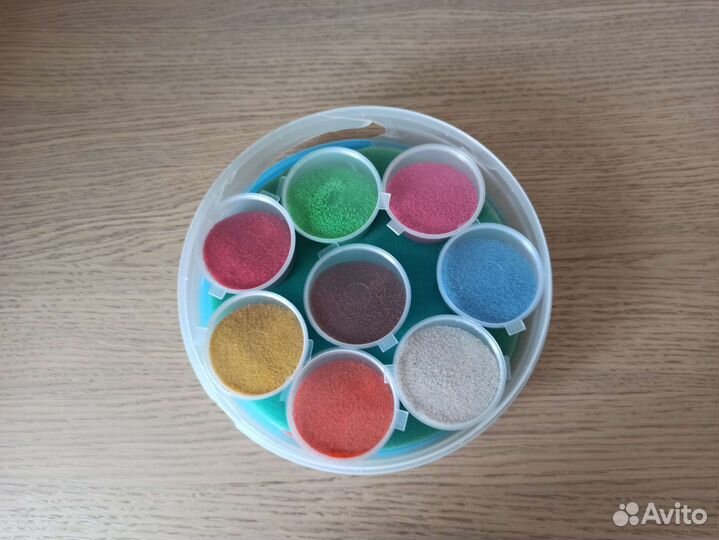 Цветной песок для творчества и флорариумов