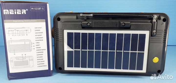 Радио Maier с Солнечной панелью Всеволновый