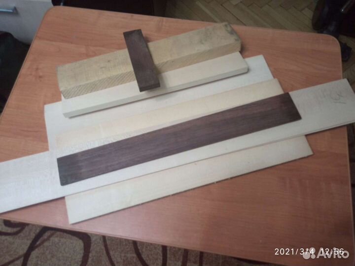 Дерево для гитары, набор заготовок