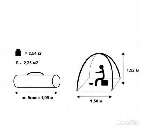 Палатка для зимней рыбалки зонт