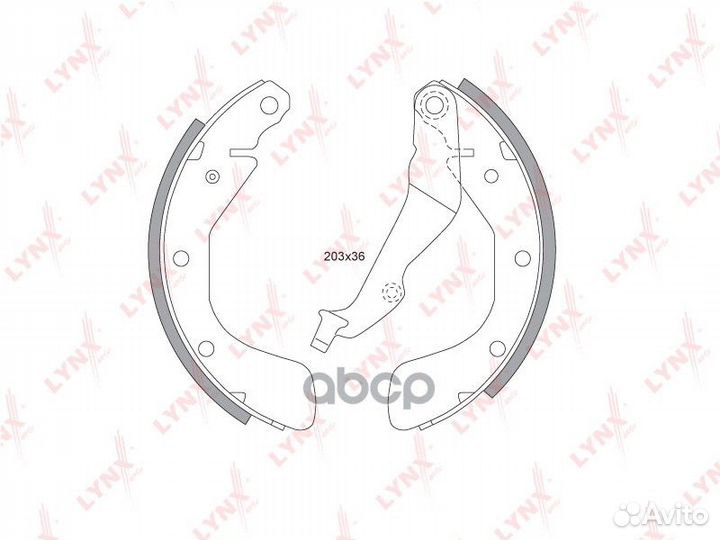 Колодки тормозные барабанные зад 1,707 BS18