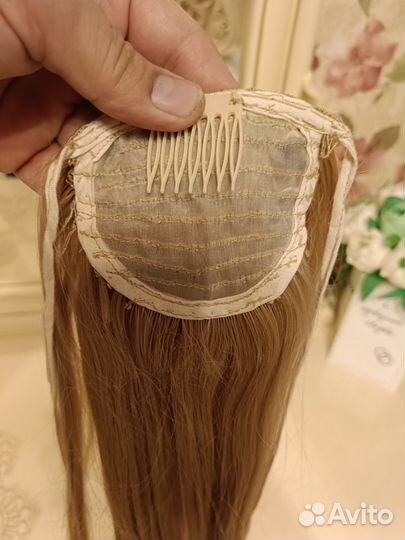 Хвост из натуральных волос