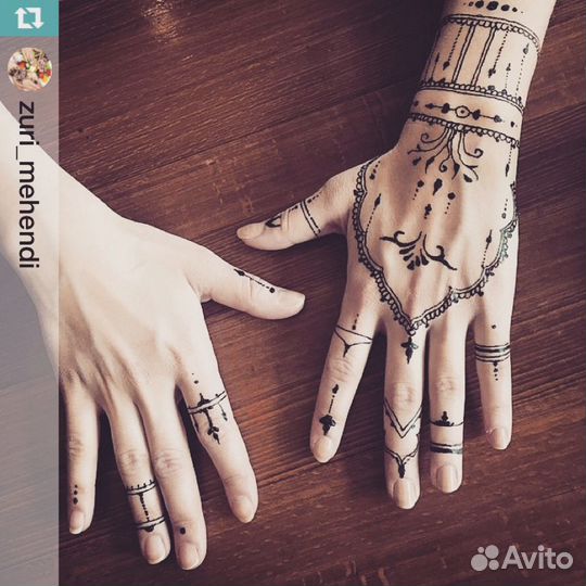 Мехенди и тату хной