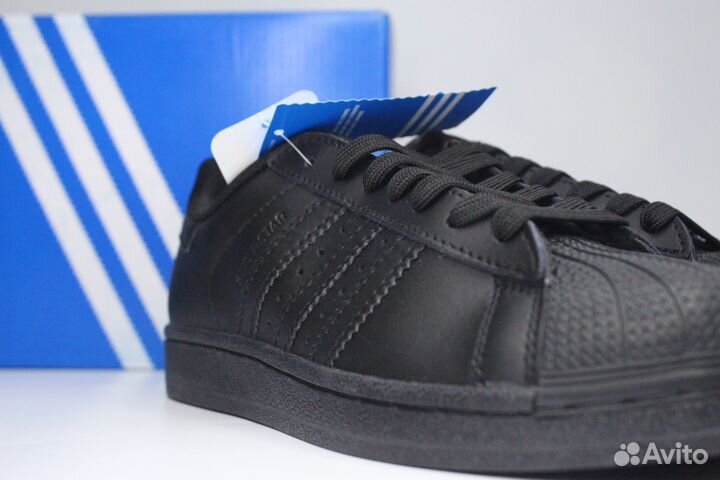 Кроссовки adidas superstar черные