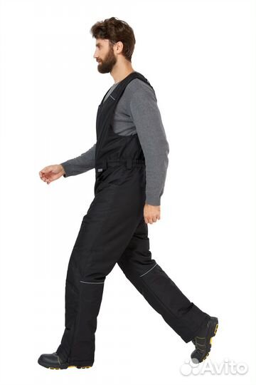 Полукомбинезон мужской зимний Дэлф, черный