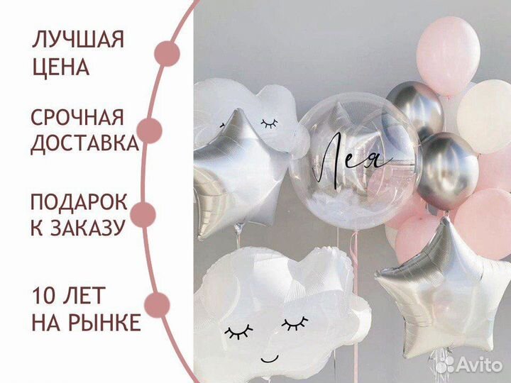 Воздушные шары на Рождение, Гелиевые шарики и шары