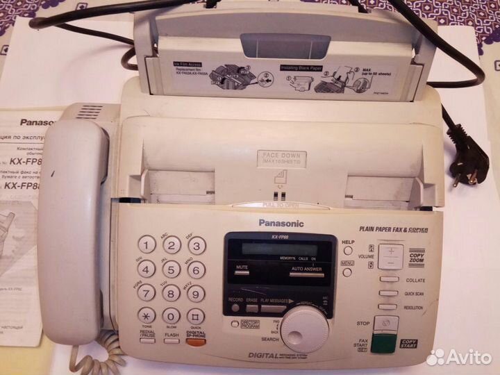 Panasonik KX-FP82RS факс с автоответчиком